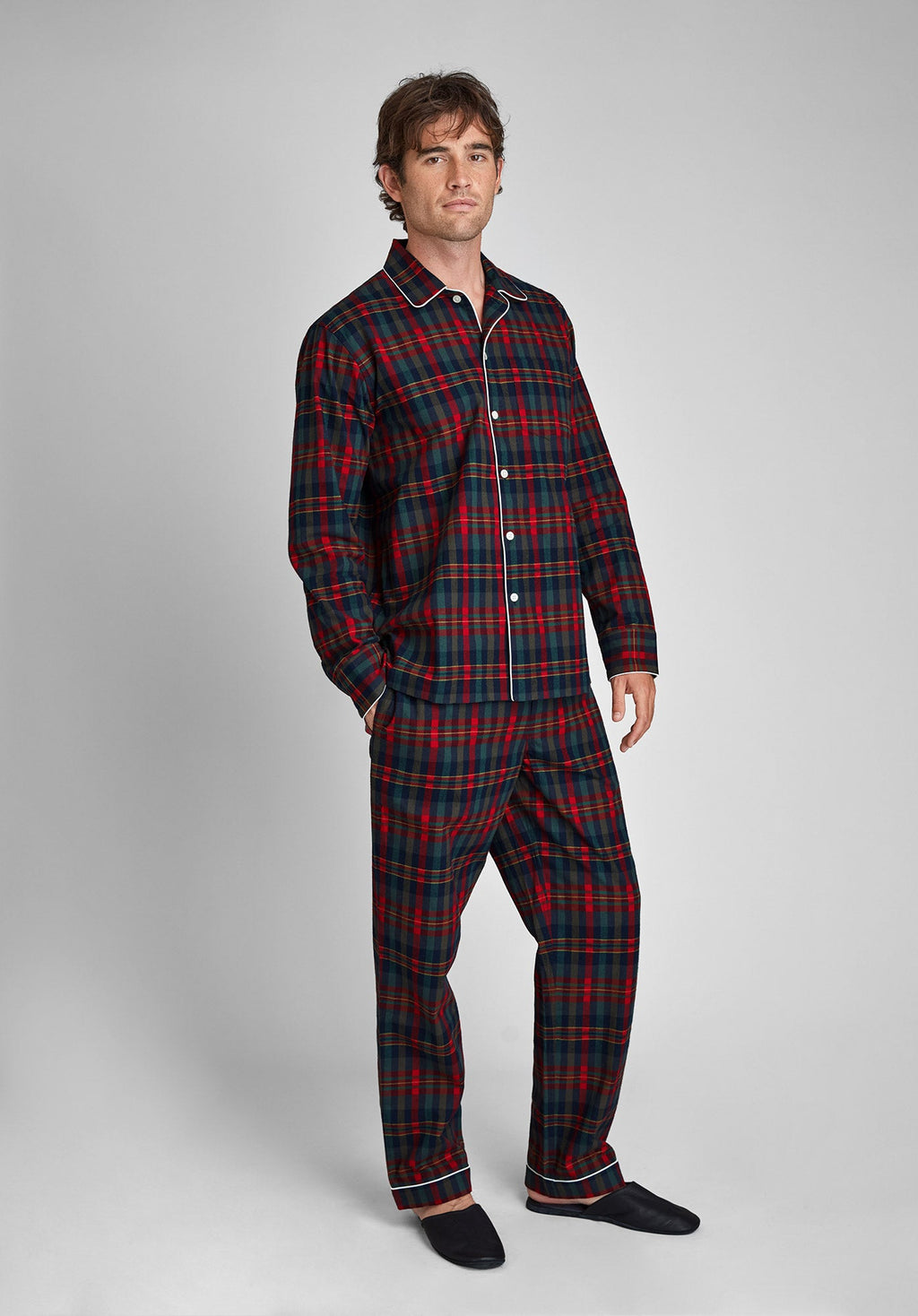 Henry Pajama Set in Berry Plaid Flannel